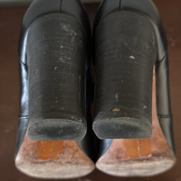 Madewell | Black Leather Ankle Boots Size 5 - Picture 9 of 10